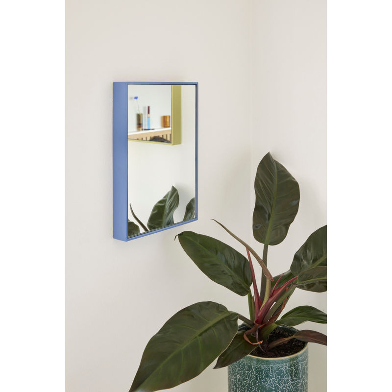 Hübsch Miroir Shine Petit Bleu