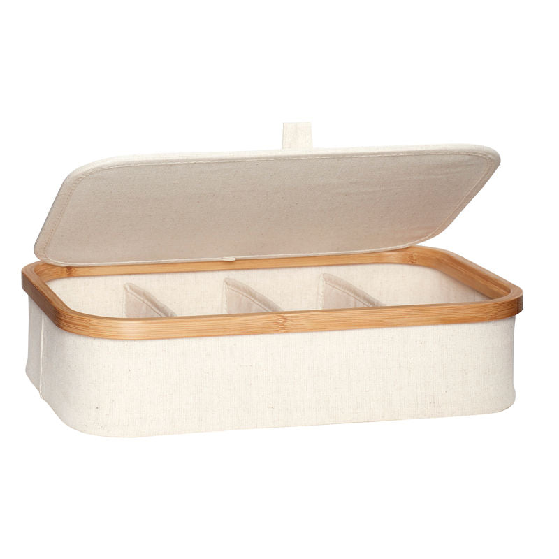 Hübsch Cajas de almacenamiento Ecru Beige (juego de 2)