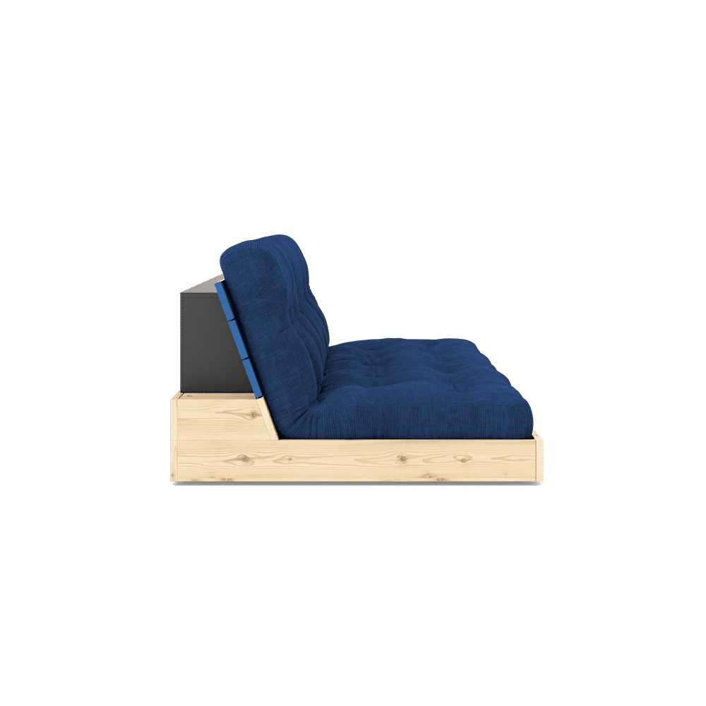 Design BASE COBALT BLAU LACKIERT W. 5-Schicht GEMISCHTE MATRATZE KÖNIGLICHES BLAU