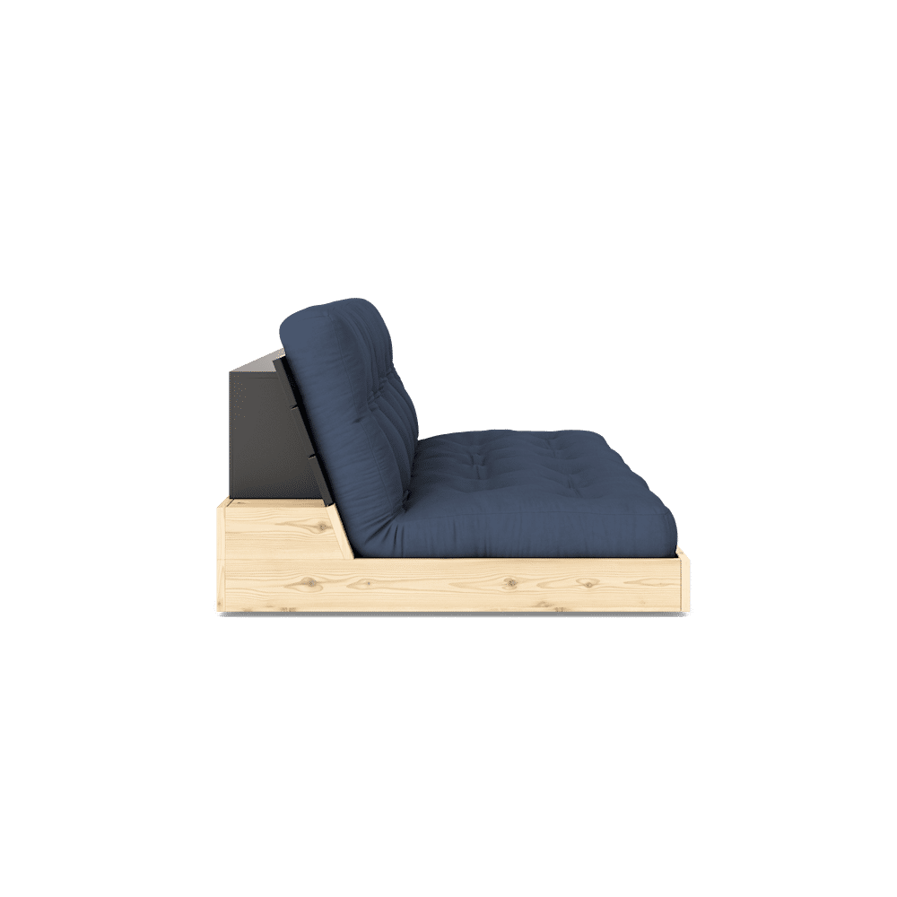 Karup Design BASE BLACK NIGHT LACKIERT MIT 5-SCHICHT-MISCHMATRATZE NAVY