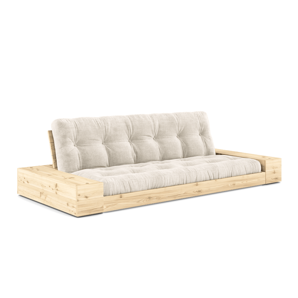 Karup Design BASE KLARE LACKIERT W. 2 SIDEBOXES KLAREN W. 5-SCHICHT GEMISCHTE MATRATZE IVORY