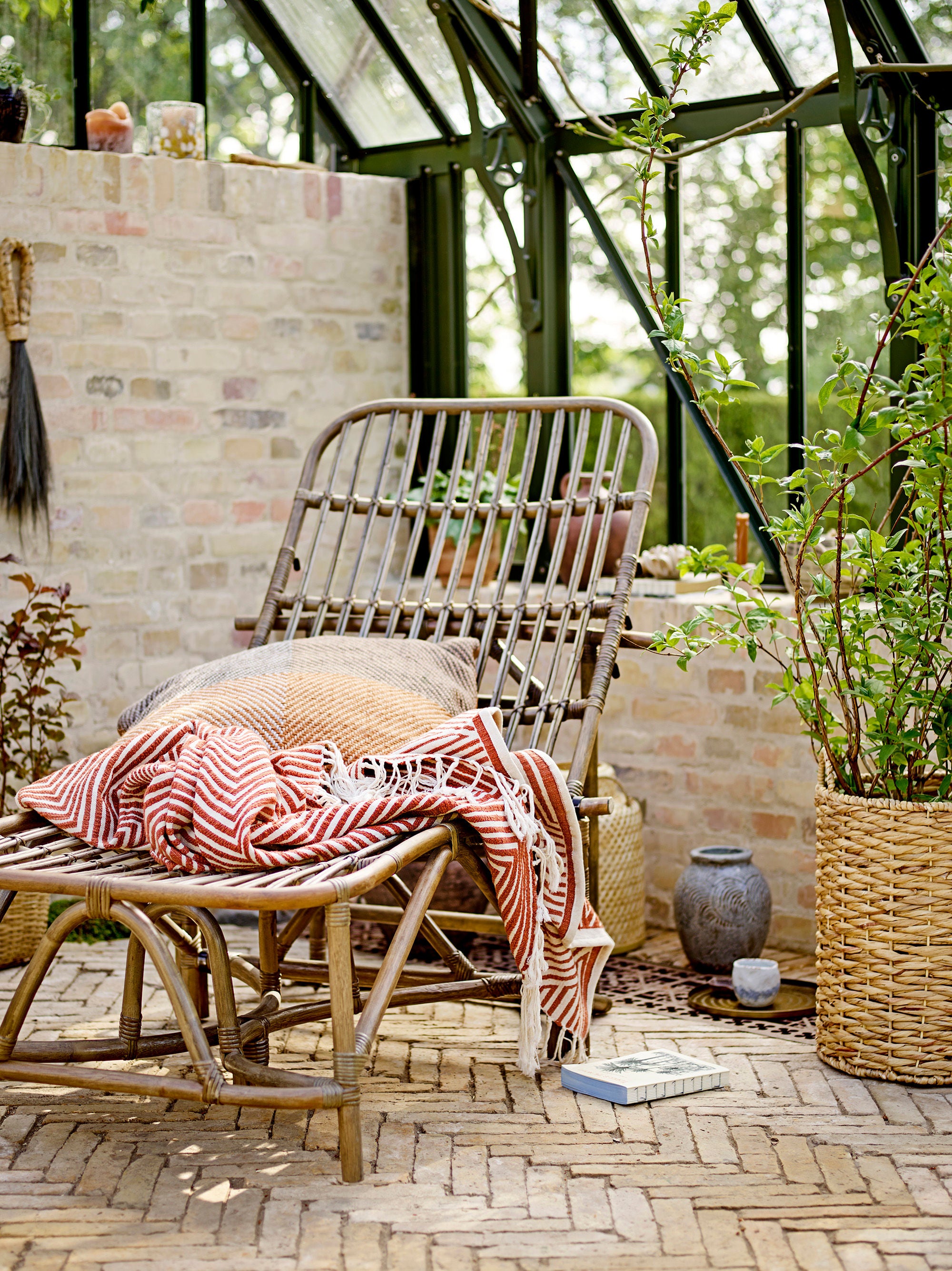 Bloomingville Coussin Rodin, Marron, Jute