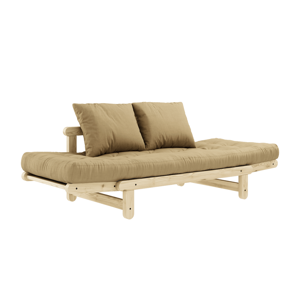 Design BEAT CLAIR LAQUÉ W. BEAT JEU DE MATELAS BLÉ BEIGE