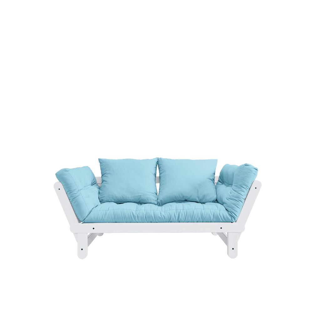 Karup Design BEAT BLANC LAQUÉ W. BEAT JEU DE MATELAS BLEU CLAIR