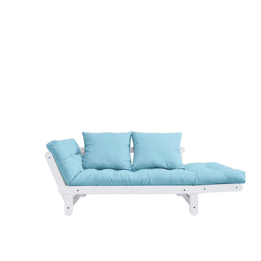 Karup Design BEAT BLANC LAQUÉ W. BEAT JEU DE MATELAS BLEU CLAIR