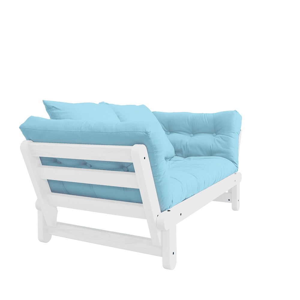 Karup Design BEAT BLANC LAQUÉ W. BEAT JEU DE MATELAS BLEU CLAIR