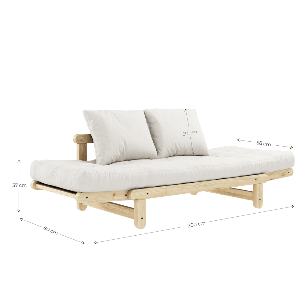 Karup Design BEAT BLANC LAQUÉ W. BEAT JEU DE MATELAS BLEU CLAIR