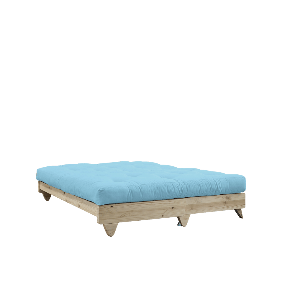 Designer FRAIS CLAIR LAQUÉ W. MATELAS FRAIS BLEU CLAIR