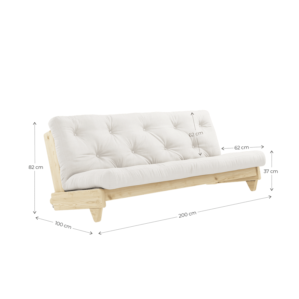 Karup Design FRISCH KLARE LACKIERT W. FRISCHE MATRATZE WEIZEN BEIGE