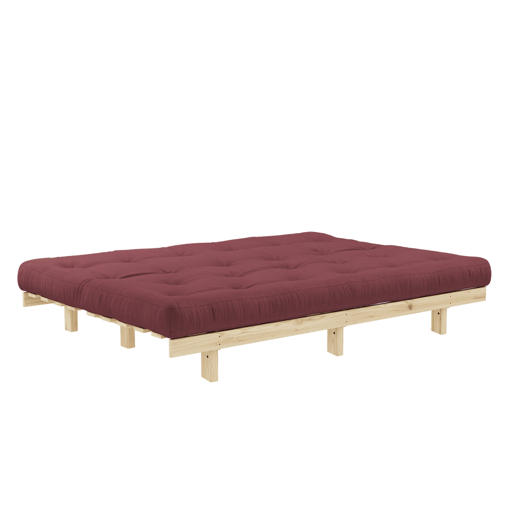 Karup conception maigre brut W. Matelas mixte 5 couches Bordeaux