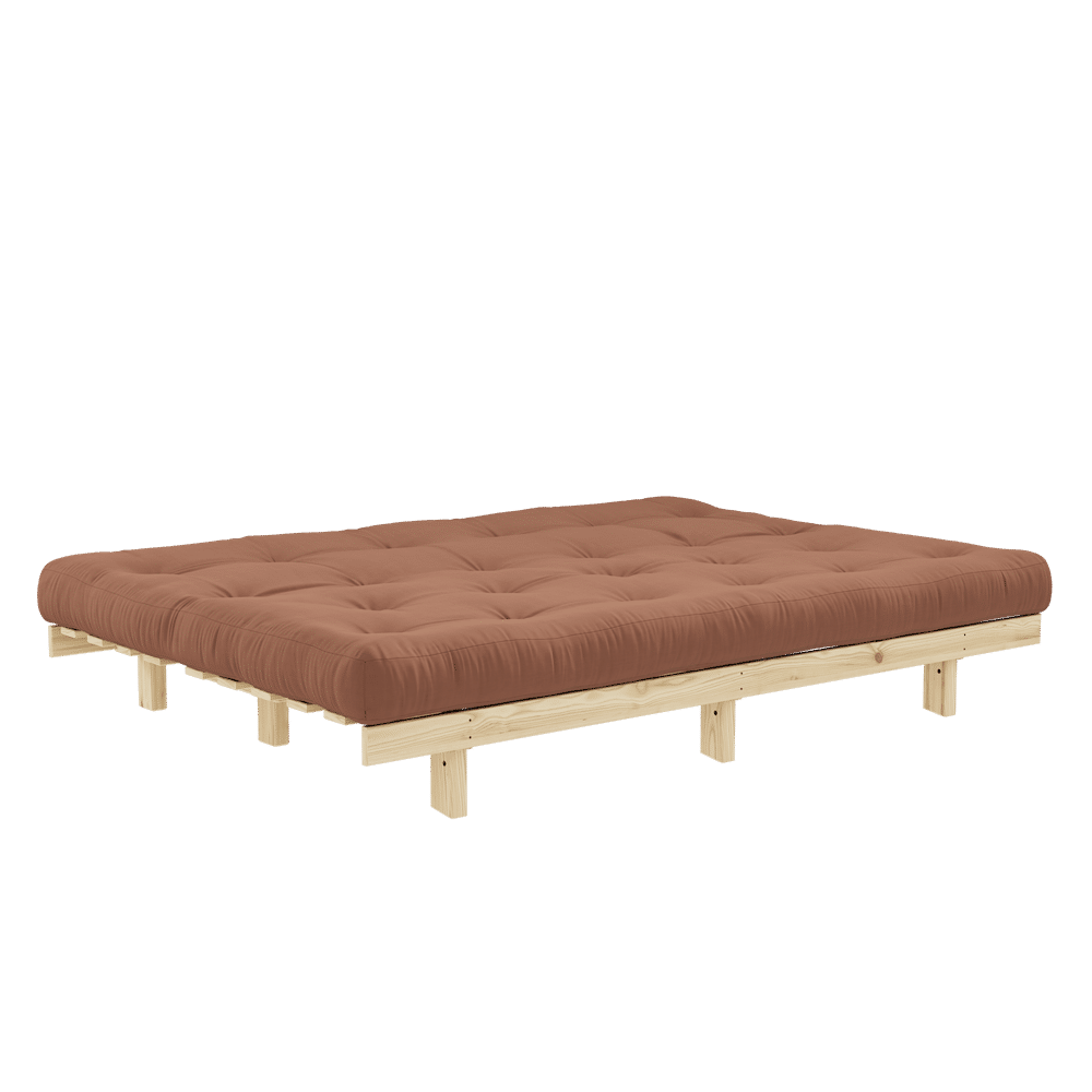 Karup Design LEAN RAW W. 5-LAYER MIXED MATTRESS CLAY BROWN