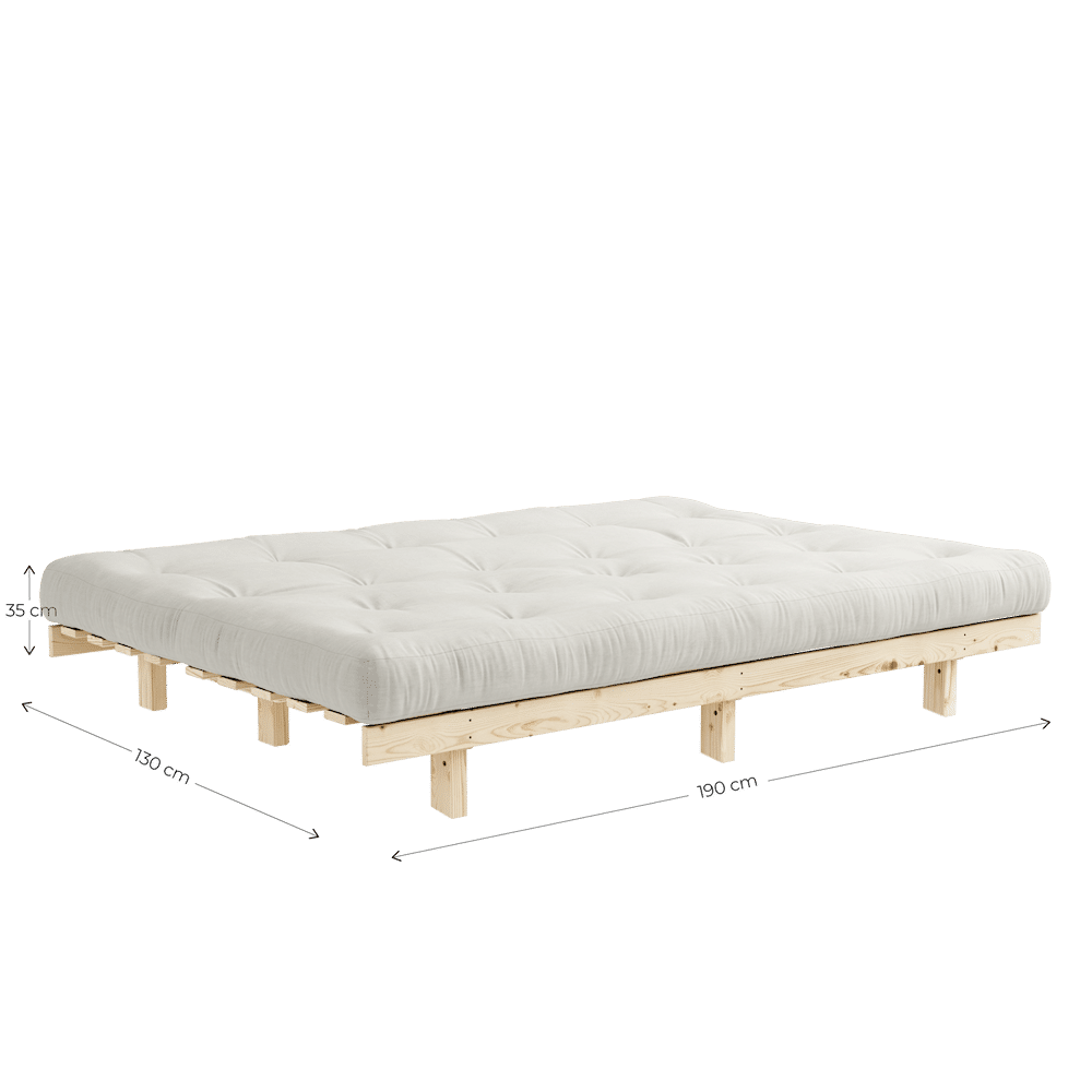 Karup Design LEAN RAW W. 5-LAYER MIXED MATTRESS CLAY BROWN