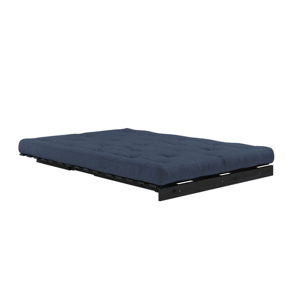 Design-WURZELN SCHWARZ LACKIERT 140X200 W. WURZELN MATRATZE NAVY