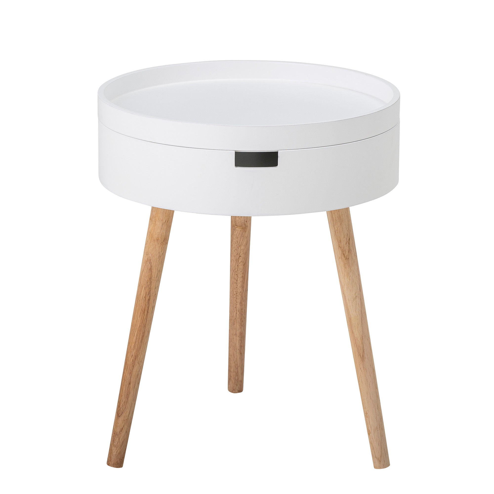 Bloomingville Table d'appoint Tapa, Blanc, Pin