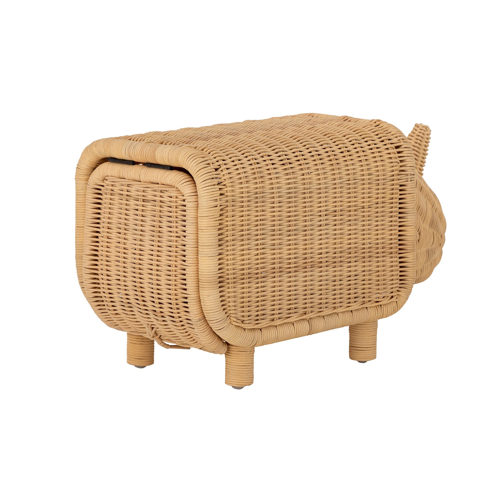 Bloomingville Mini Soffe Tabouret avec espace de rangement, Nature, Rotin