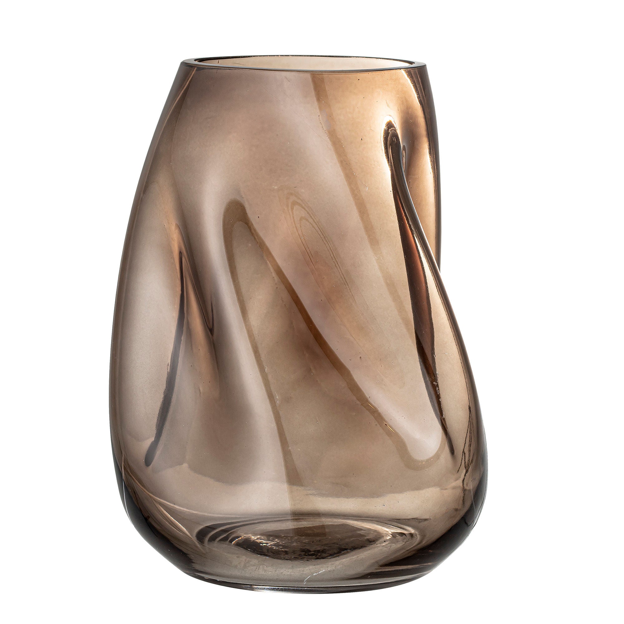 Bloomingville Ingolf Vaas, Bruin, Glas