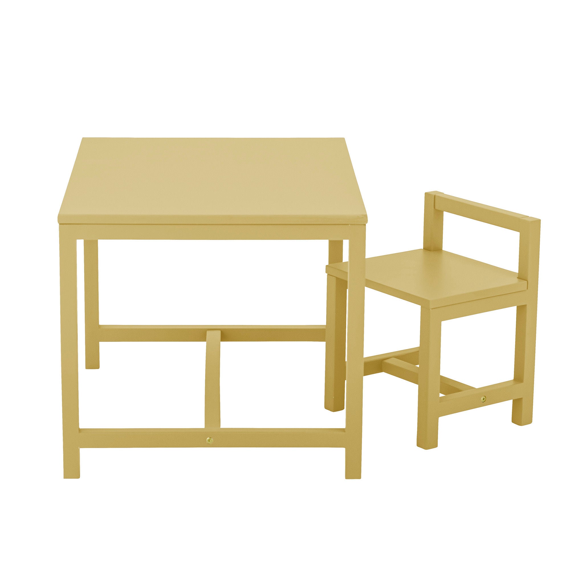 Bloomingville Silla MINI Rese, amarillo, MDF