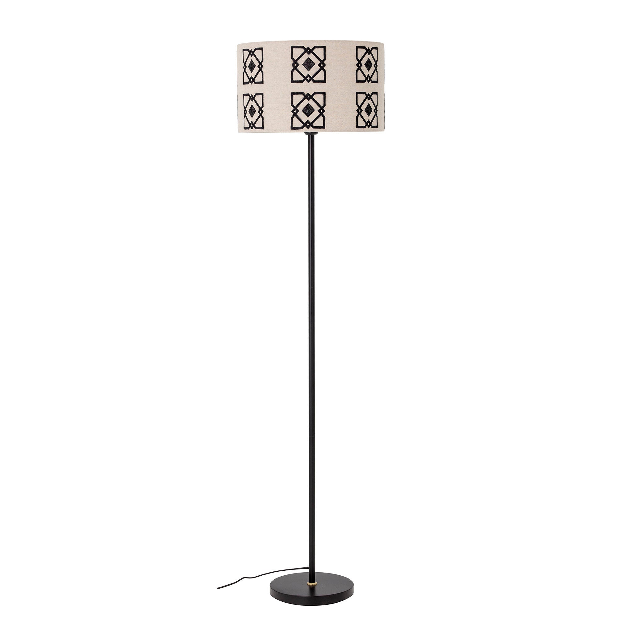 Bloomingville Selita Vloerlamp, Zwart, Metaal