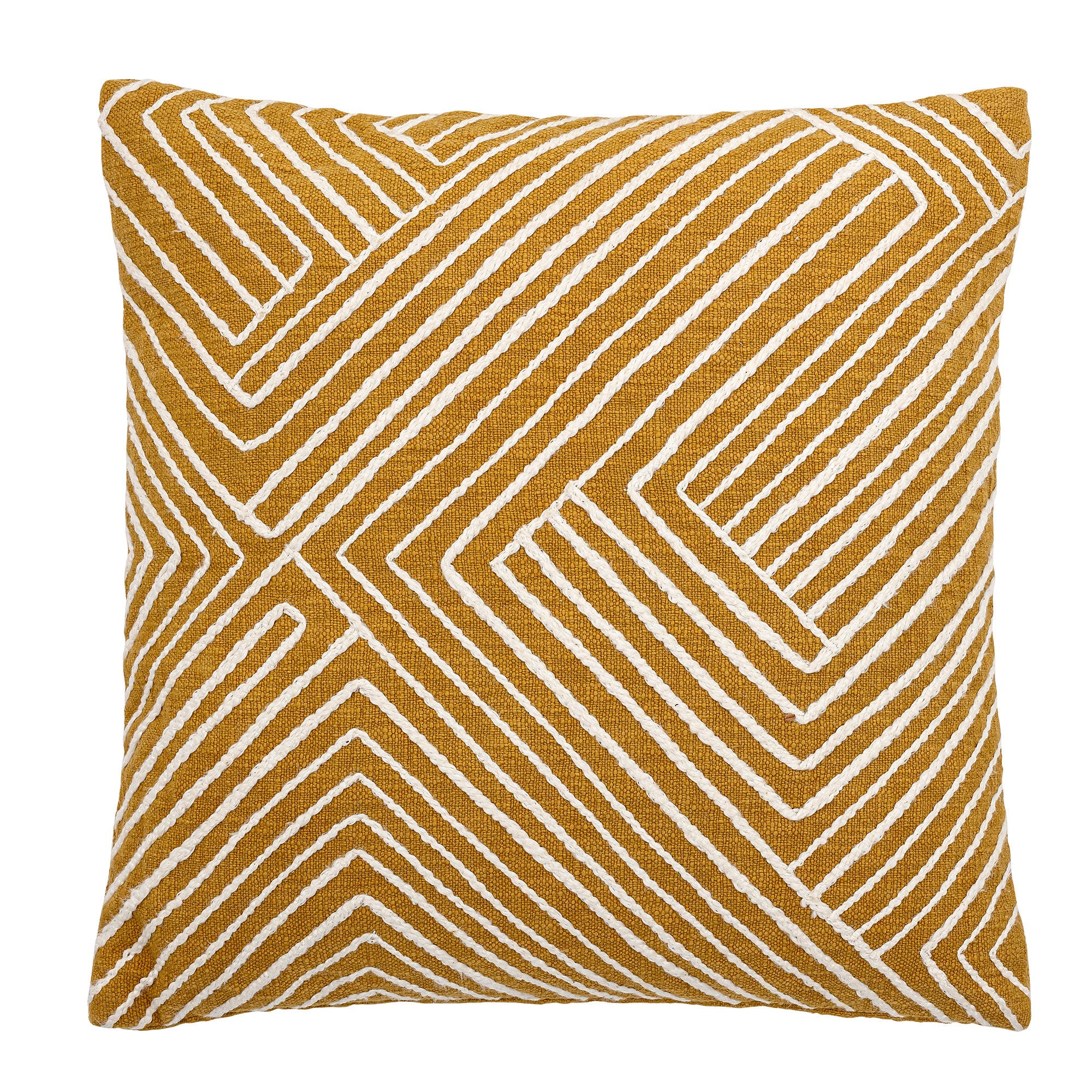 Bloomingville Coussin Giana, Jaune, Coton