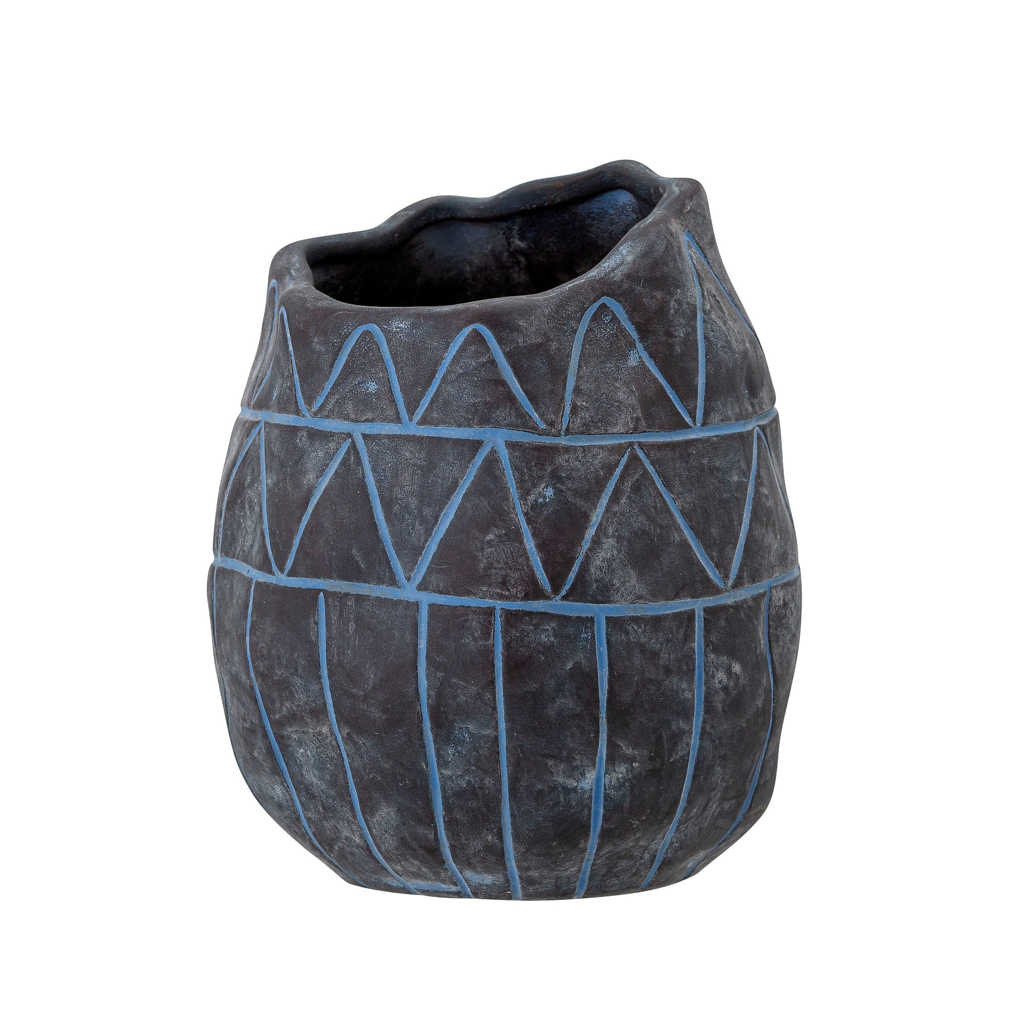 Creative Collection Ivo Deco Vase, Bleu, Céramique