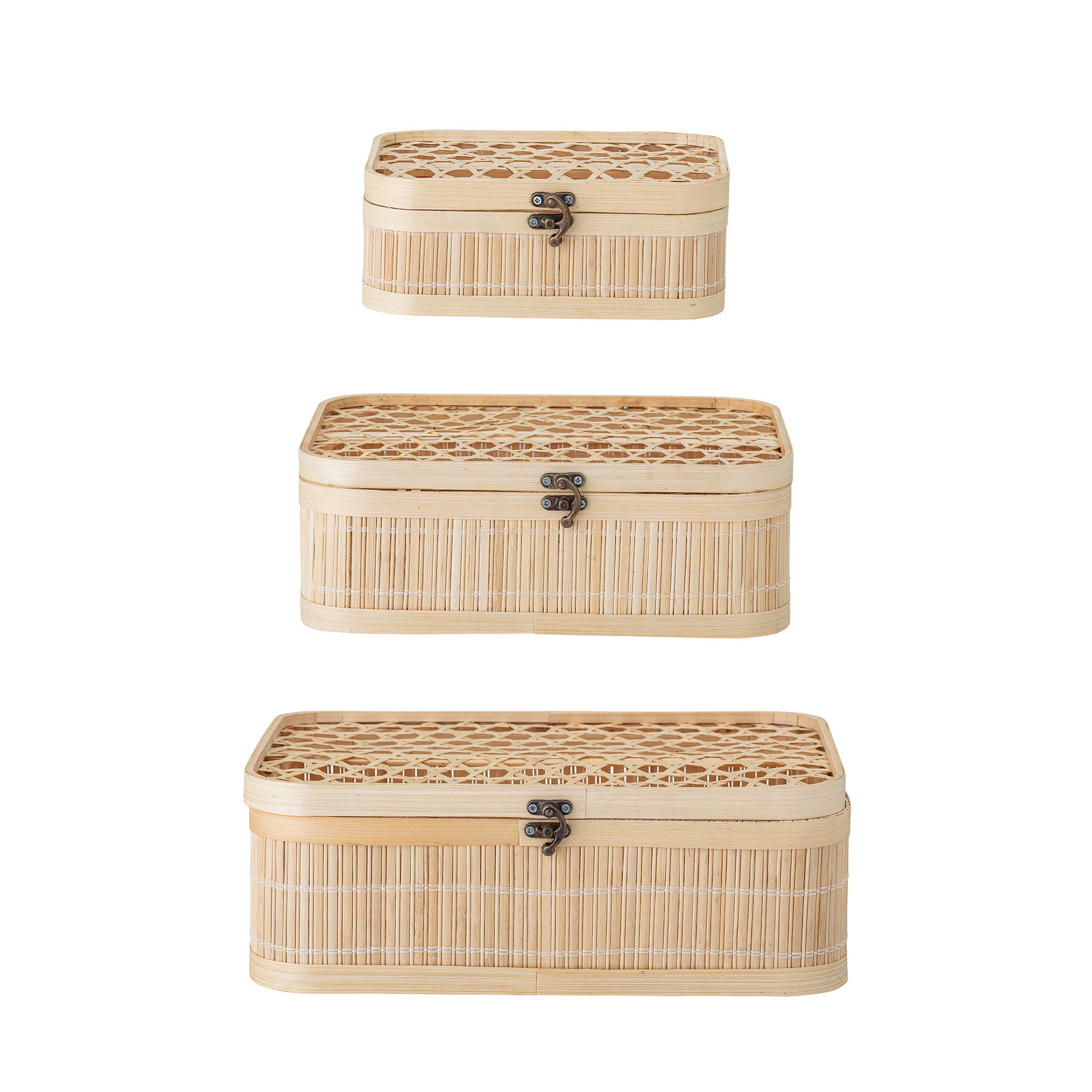 Bloomingville Jach Box w/Lid, Natuur, Bamboe