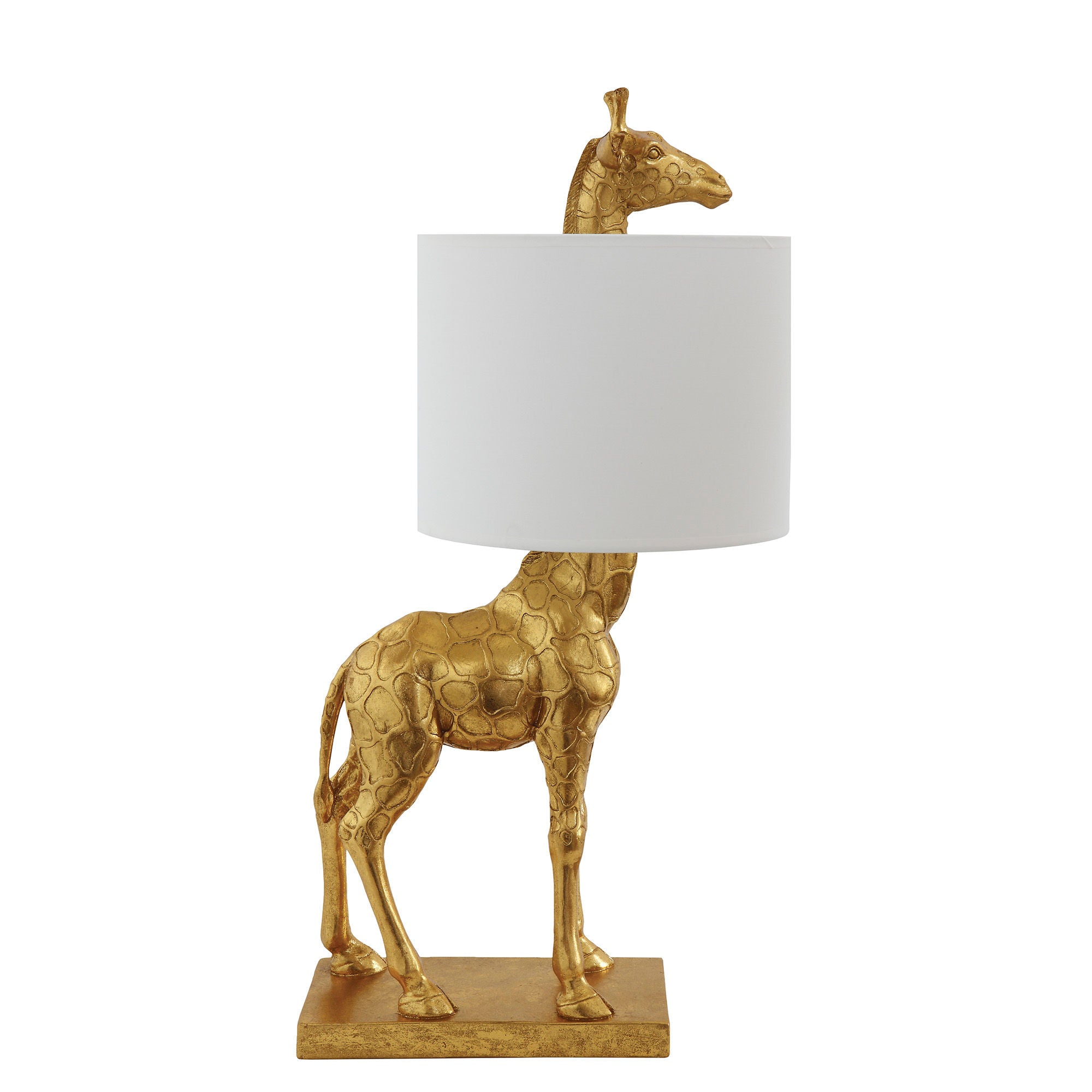 Kreative Kollektion Silas Tisch lampe, Gold, Poly resin