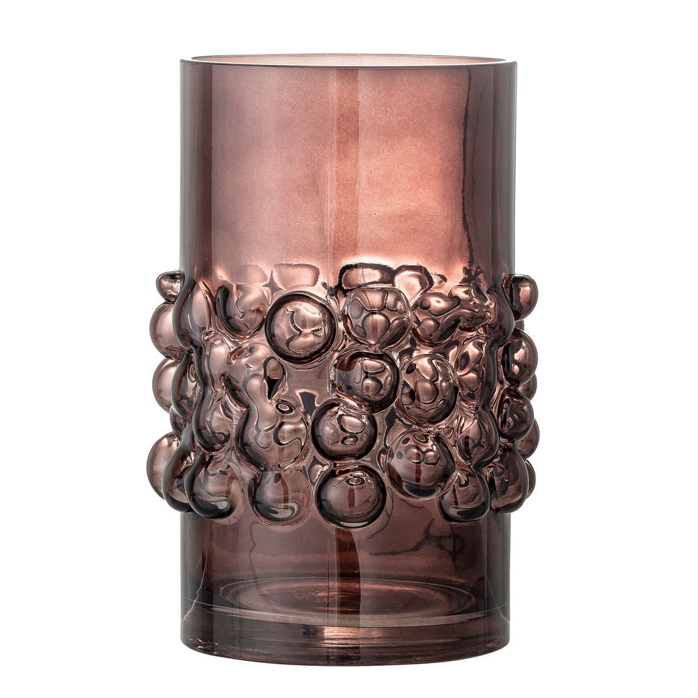 Bloomingville Bendie Vase, Braun, Glas