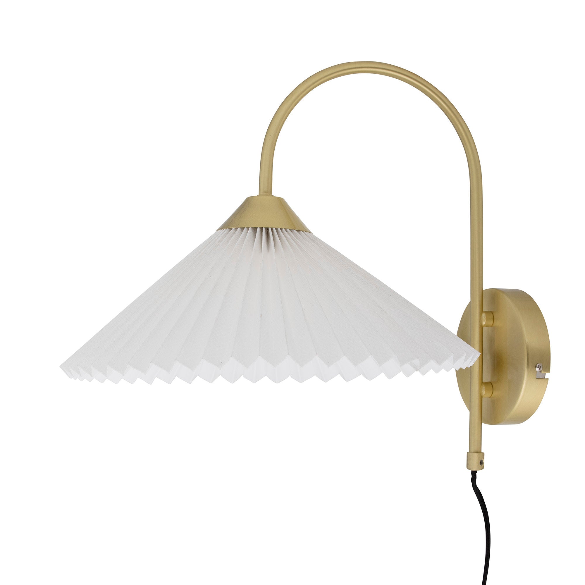 Blooming ville Firdes Wand lampe, Messing, Leinen