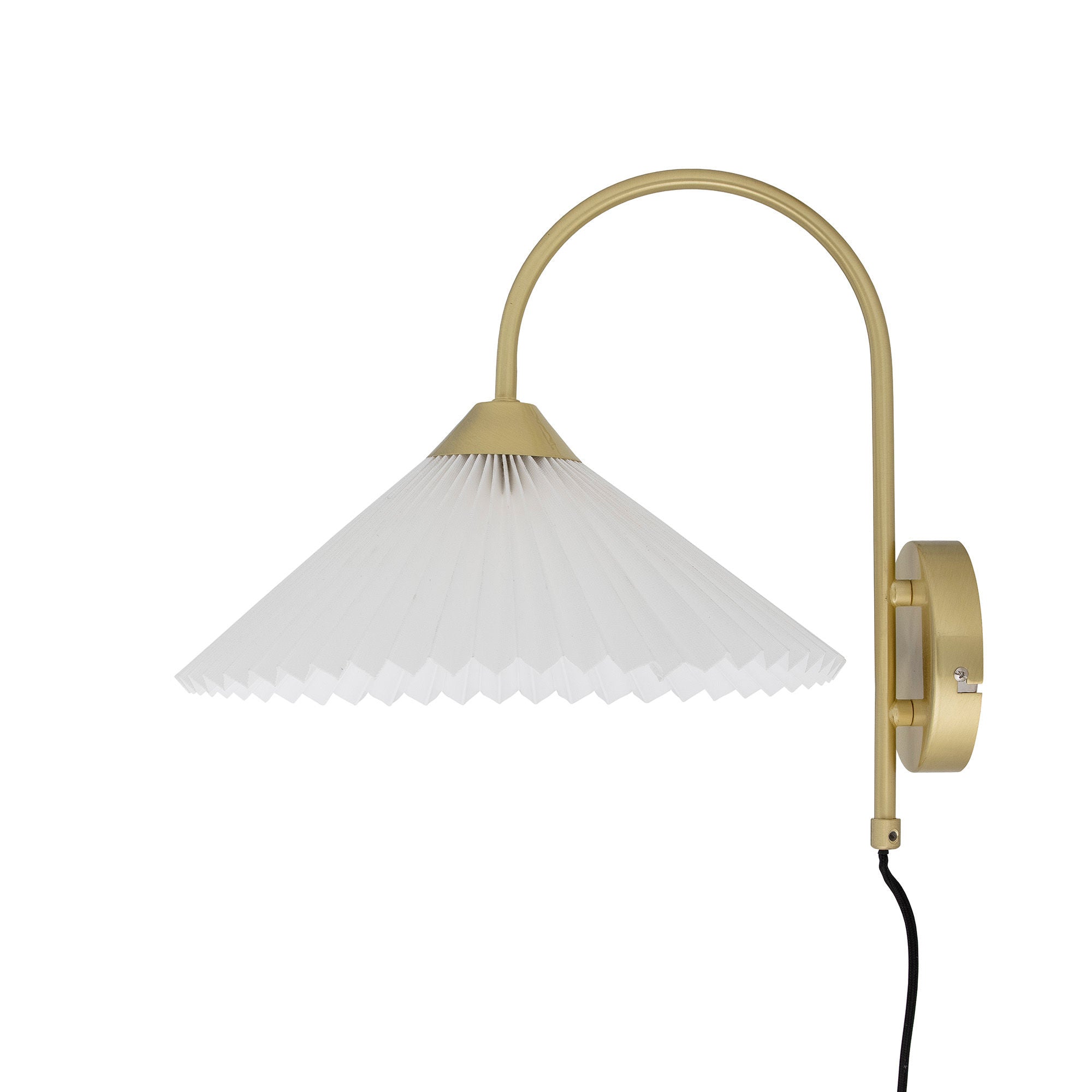 Blooming ville Firdes Wand lampe, Messing, Leinen