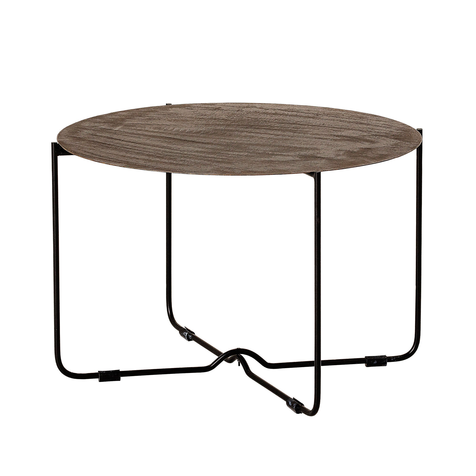 Bloomingville Table basse Adele, Noir, Métal