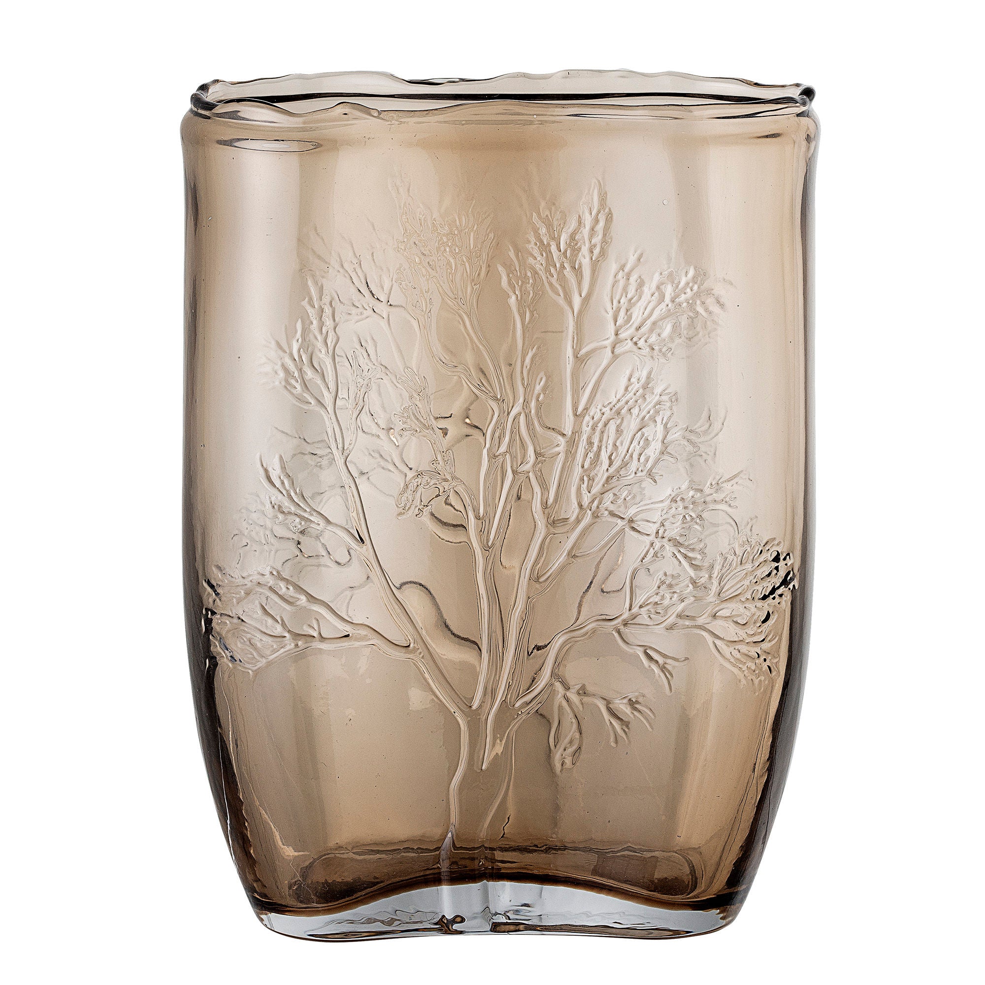 Bloomingville Jara Vase, Marron, Verre