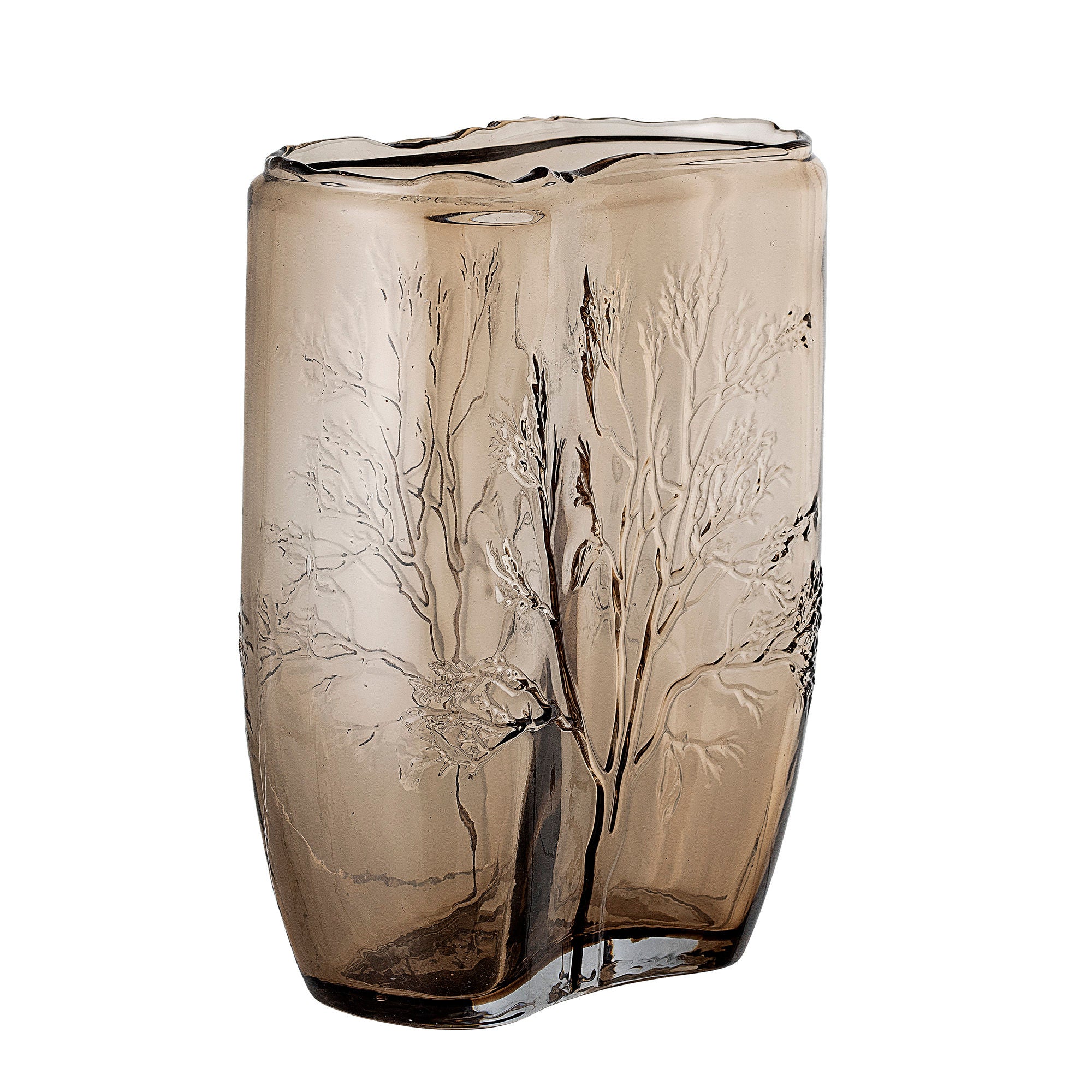 Bloomingville Jara Vase, Marron, Verre