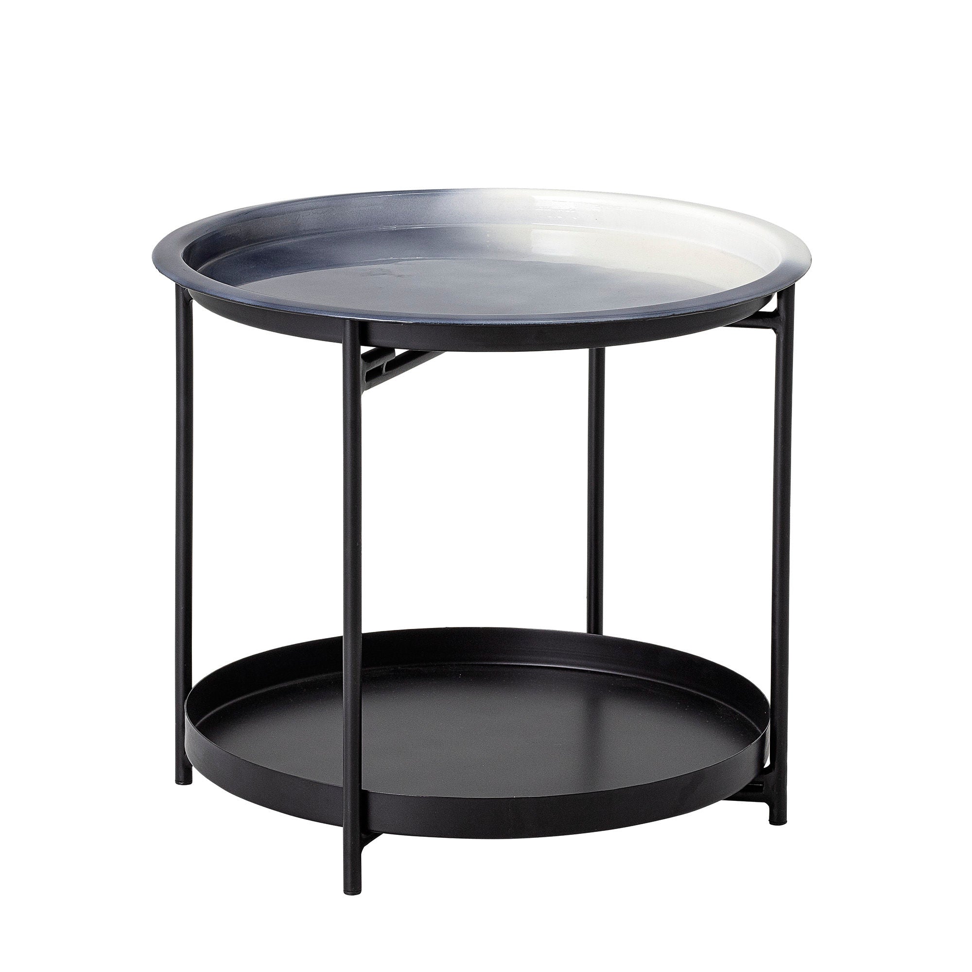 Bloomingville Table d'appoint Adelina, Gris, Métal