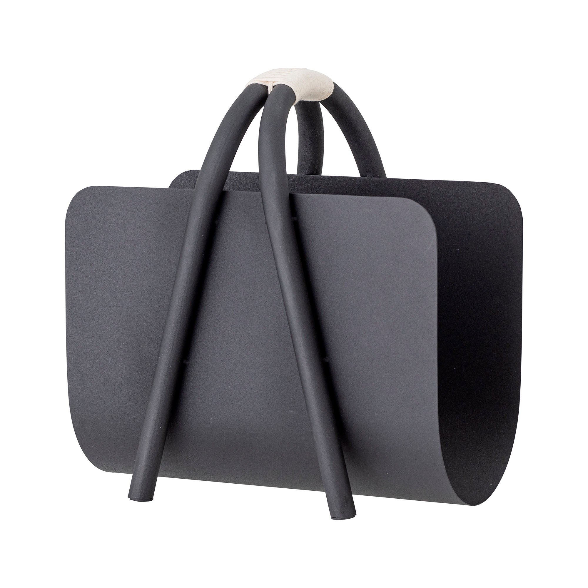 Bloomingville Eton Magazine Holder, Negro, Metal