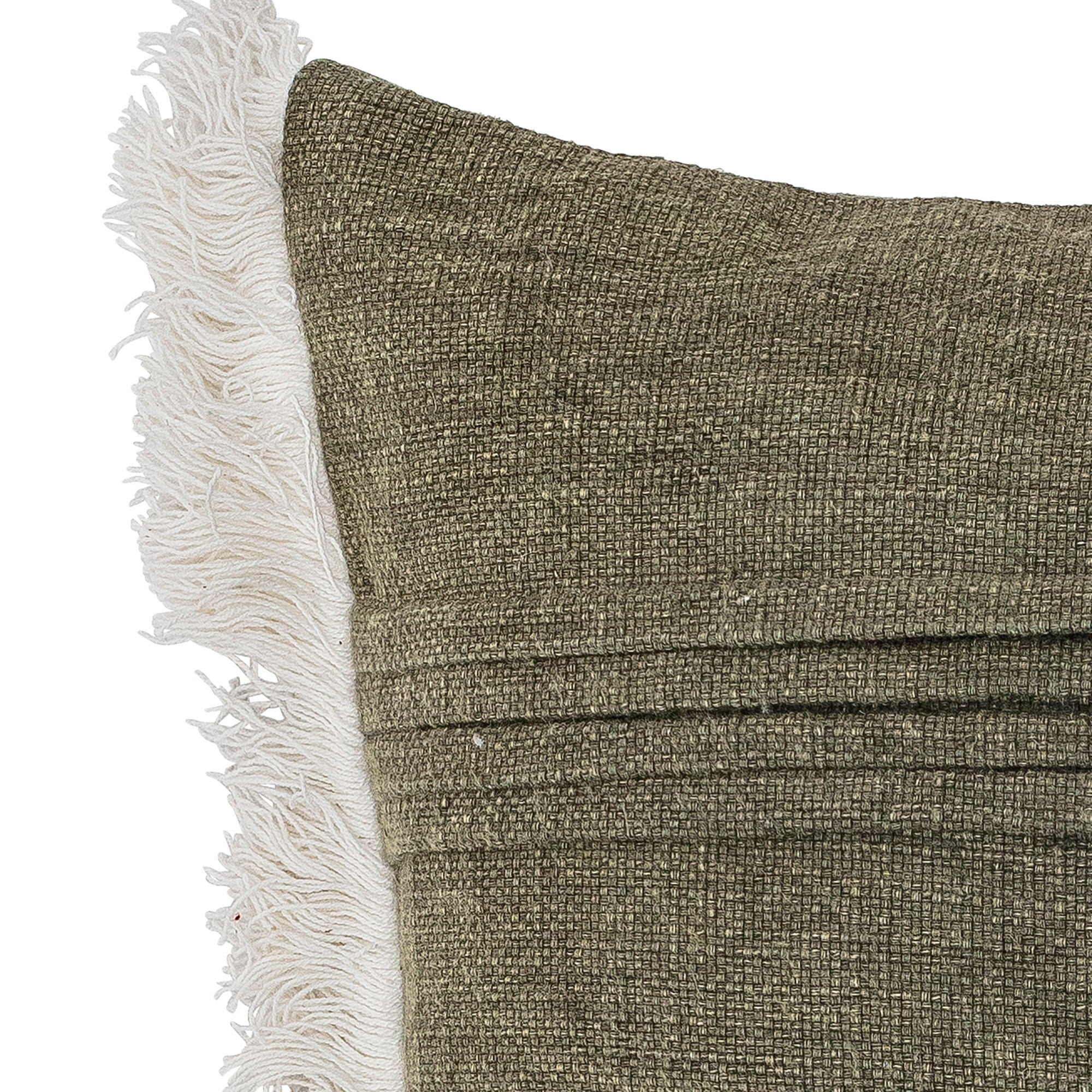 Bloomingville Coussin He, Vert, Coton