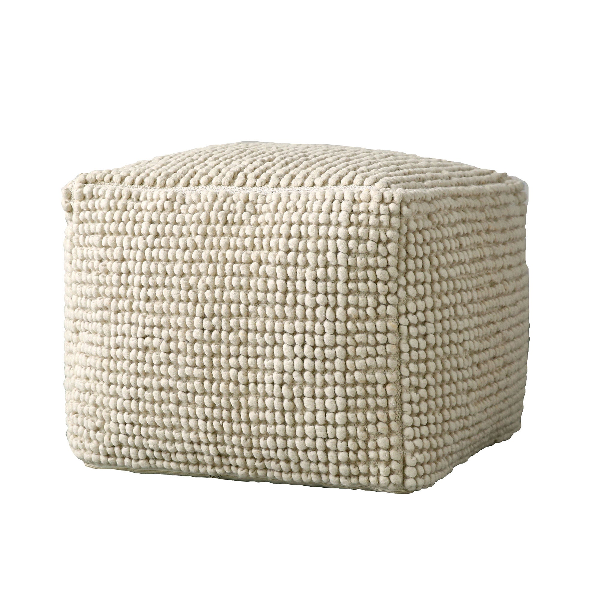 Creative Collection Suna Pouf, Nature, Laine