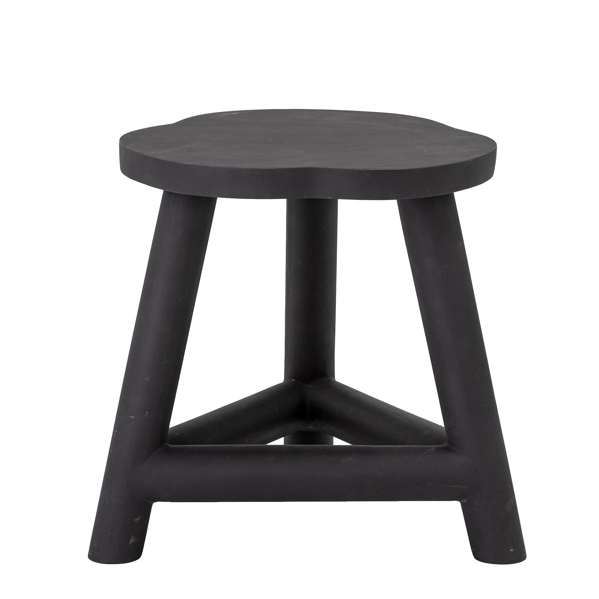 Creative Collection Tabouret Malie, Noir, Mango