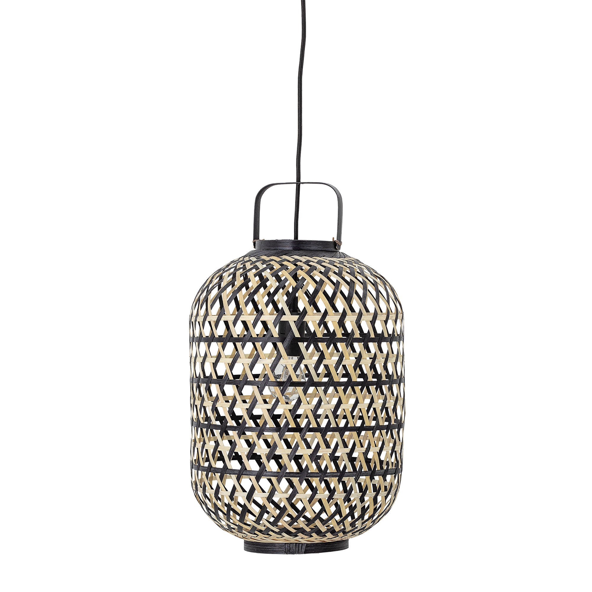 Bloomingville Sora Hanglamp, Zwart, Bamboe