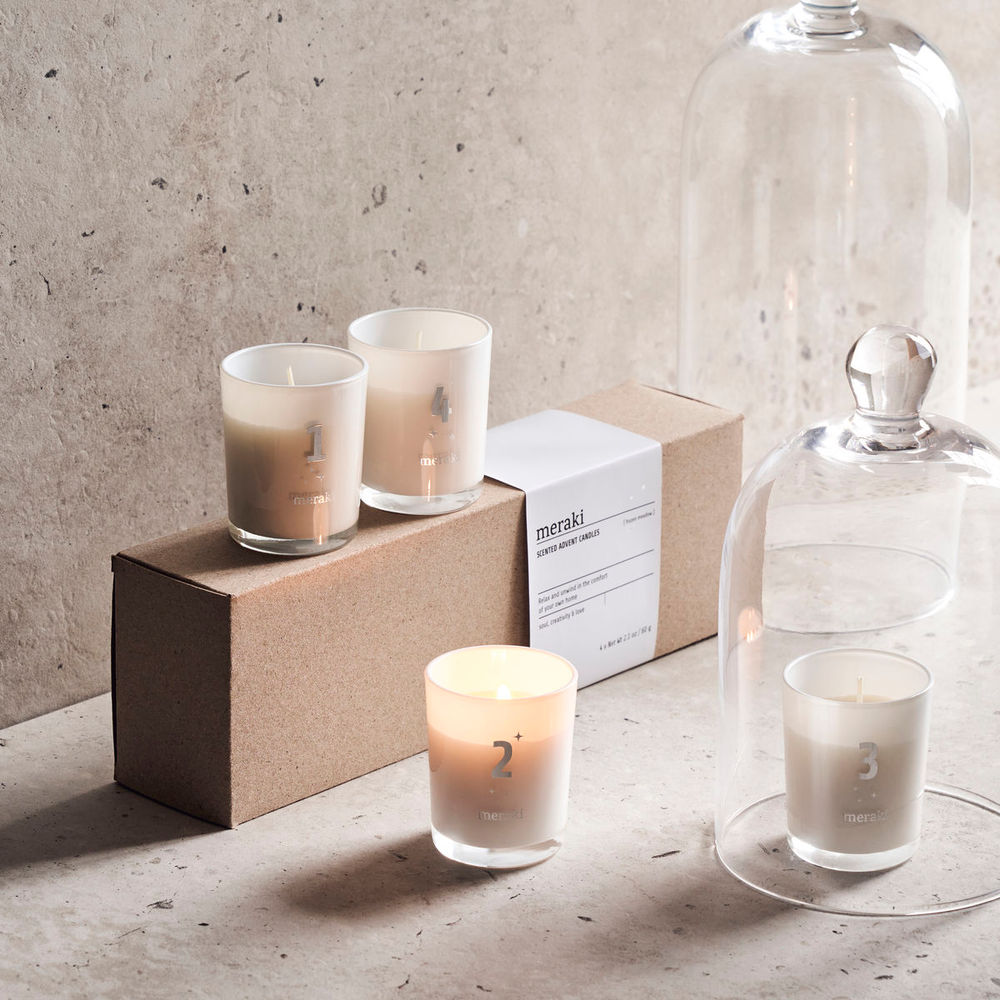 Meraki Adviento velas perfumadas, prado congelado