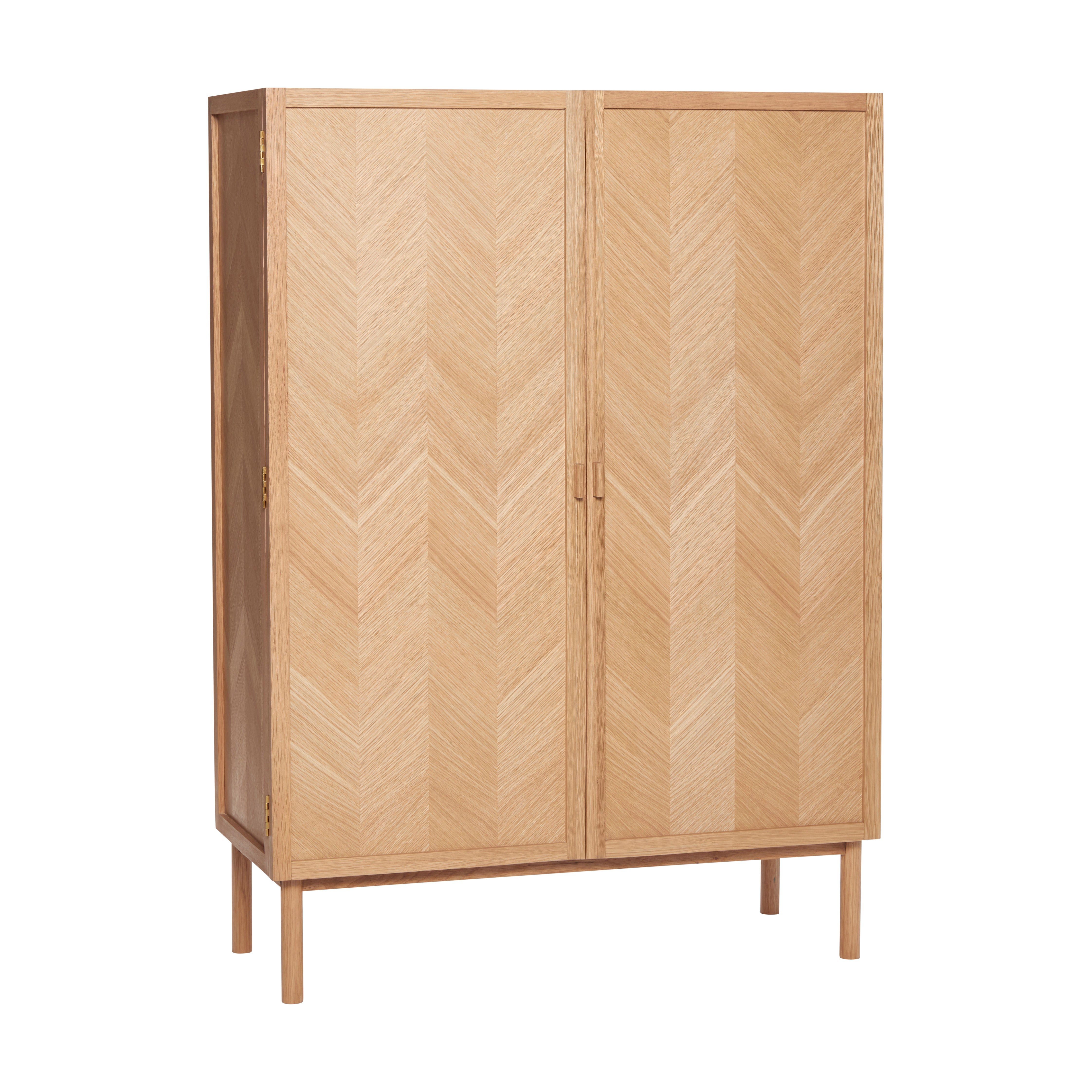 Hübsch Herringbone Armoire Moyen Naturel