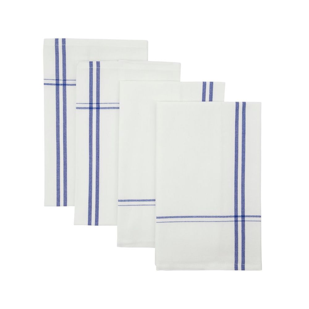 Serviettes Nicolas Vahe, Amow, Blanc Bleu