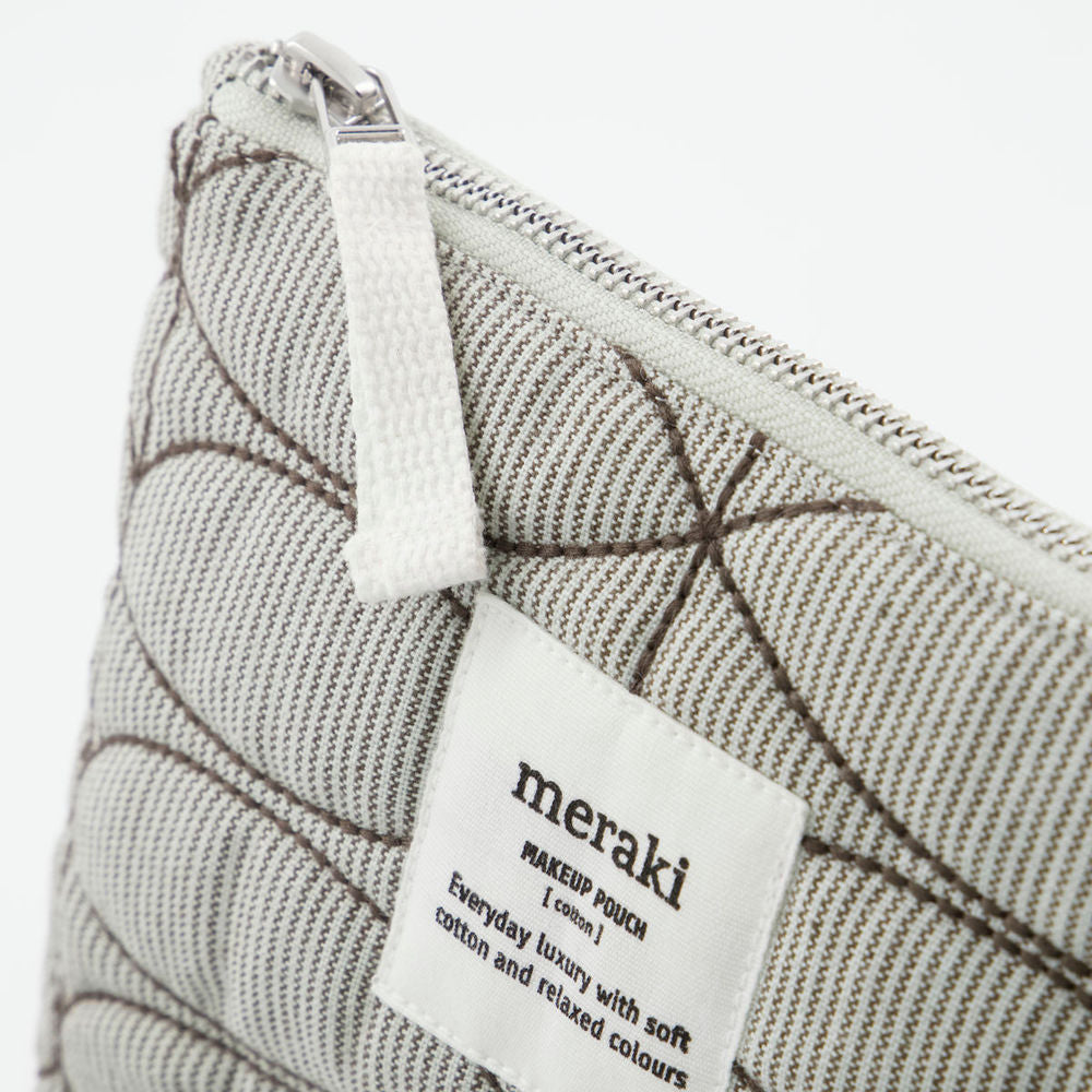 Meraki Makeup Bag, Mentha, Gris claro/verde militar