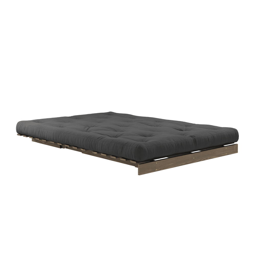 Karup Design WURZELN CAROB BROWN 140X200 W. SCHWEDEN MATRATZE DUNKELGRAU