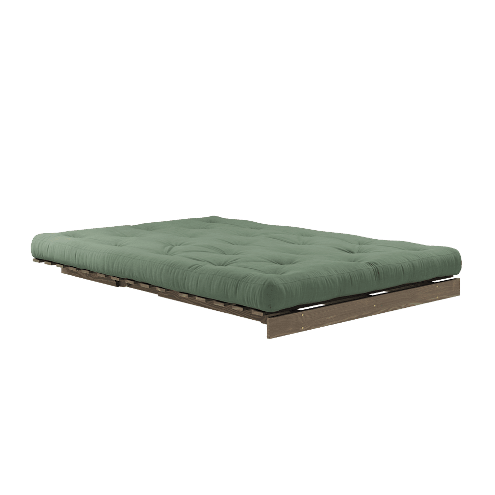 Karup Design ROOTS CAROUBE BRUN 140 X 200 W. MATELAS ROOTS VERT OLIVE