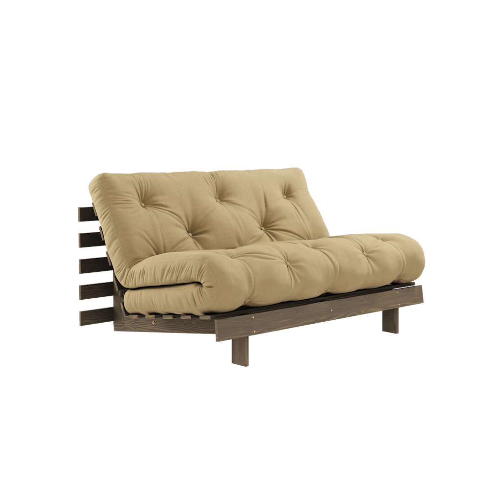 Karup Design WURZELN CAROB BROWN 140X200 W. SCHWEDEN MATRATZE WEIZEN BEIGE