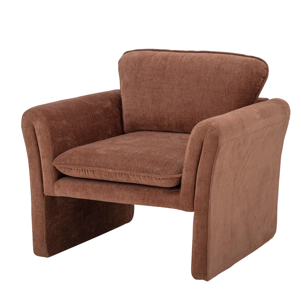 Bloomingville Chaise Paseo, Marron, Polyester