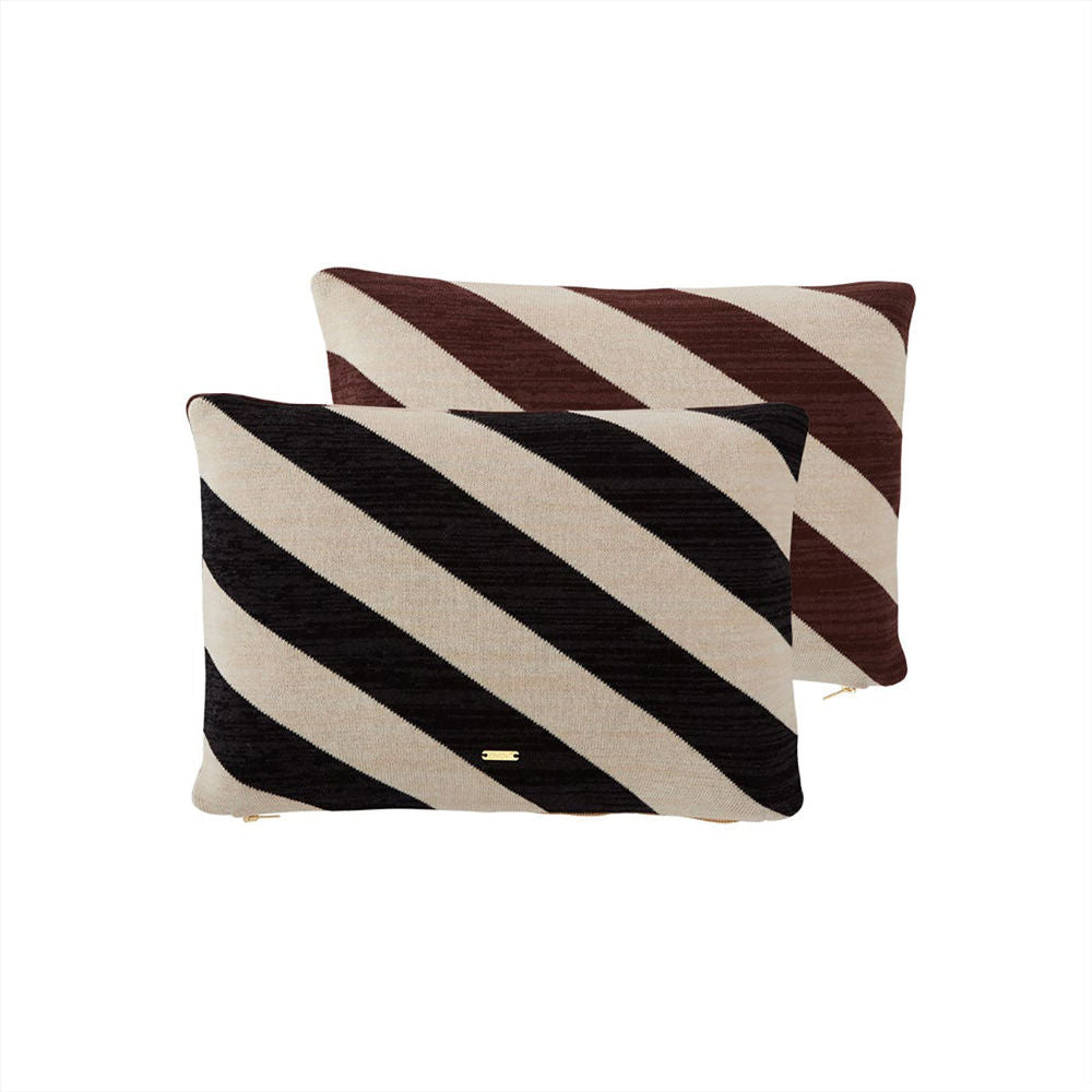 OYOY LIVING Coussin Takara-Blanc cassé/Noir