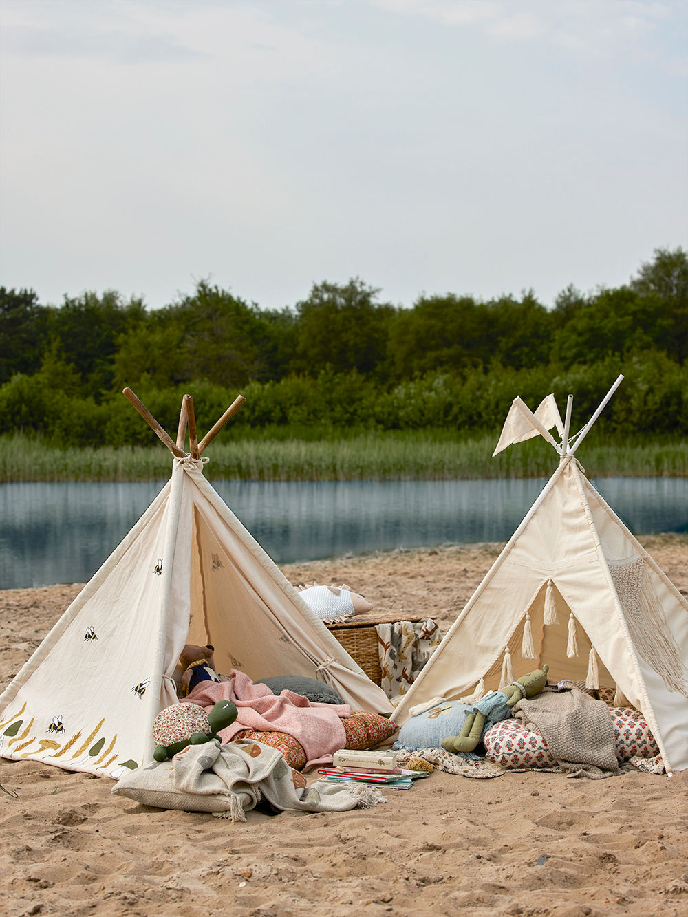 Bloomingville MINI Millo Tipi Infantil, Natural, Algodón