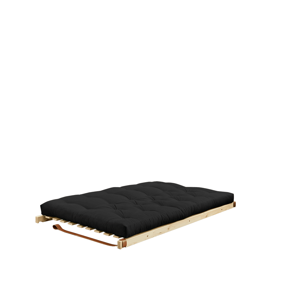 Karup Design JUMP CLEAR LACQUERED W. 5-LAYER MIXED MATTRESS DARK GREY