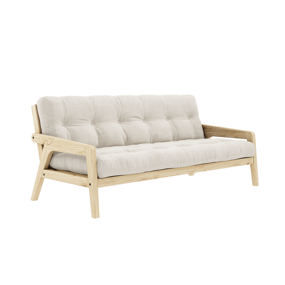 Conception GRAB CLAIR LAQUÉ W. MATELAS MIXTE 5 COUCHES IVOIRE